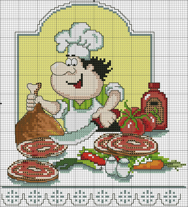 вышивка для кухни - оригинал