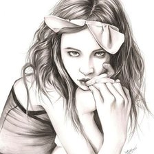 Схема вышивки «Девушка»