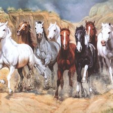 Схема вышивки «лошади»