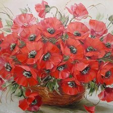 Схема вышивки «маки2»