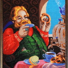 Схема вышивки «у самовара»