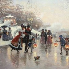 Схема вышивки «Зимние забавы»