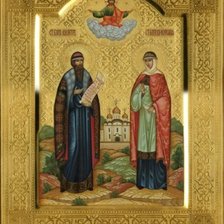 Схема вышивки «икона петр и феврония»