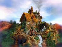 Схема вышивки «домик»