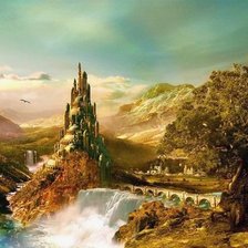 Схема вышивки «горы»