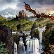 Схема вышивки «дракон»