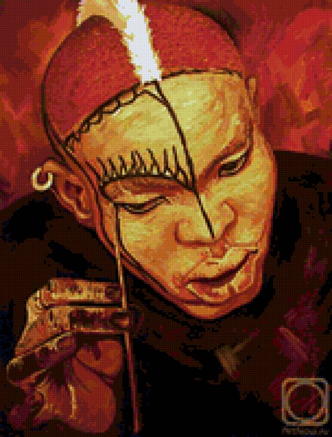 Шаман - африка, живопись, галла абдель фаттах - предпросмотр