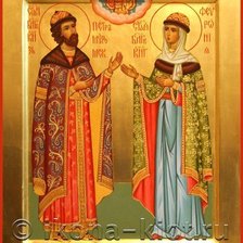 Схема вышивки «Петр и Феврония»