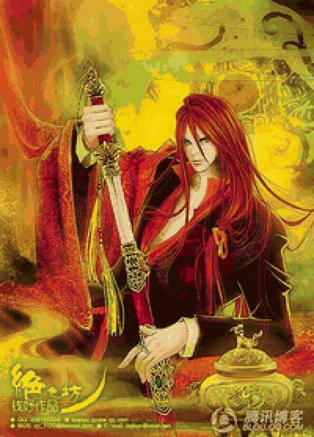 Самурай - фэнтези, эльф, анимэ - предпросмотр