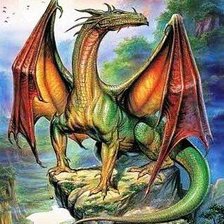 Схема вышивки «Дракон»