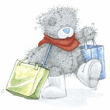 Схема вышивки «Серия "Мишка Тедди" С покупками»