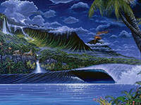 Схема вышивки «море»