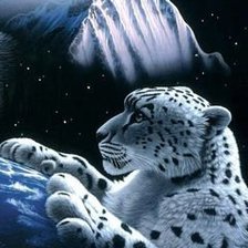 Схема вышивки «леопард»