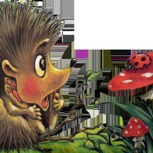 Схема вышивки «ежик»