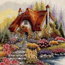 Схема вышивки «Домик»