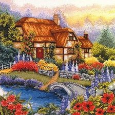 Схема вышивки «Домик1»