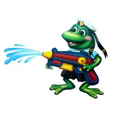 Схема вышивки «Лягушка»