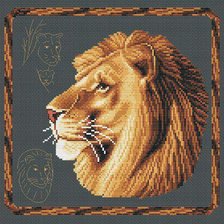 Схема вышивки «Лев»