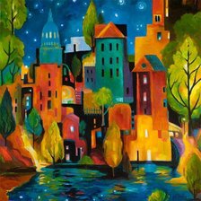 Схема вышивки «детский рисунок»