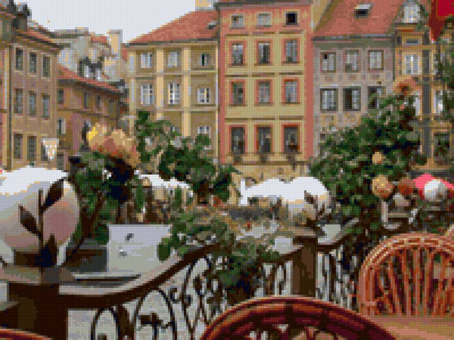 В кафе - улица, город, кафе, утро - предпросмотр