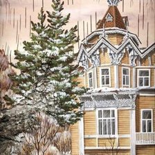 Схема вышивки «Усадьба»