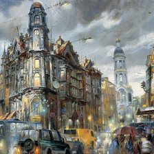 Схема вышивки «Город»