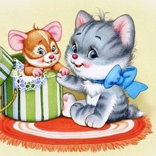 Схема вышивки «Кошки-мышки»