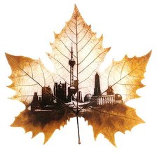 Схема вышивки «Кленовый лист»