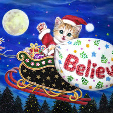 Схема вышивки «верить»