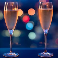 Схема вышивки «бокал шампанского»