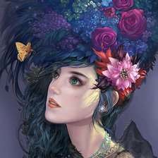 Схема вышивки «девушка»