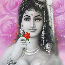 Схема вышивки «indian girl»