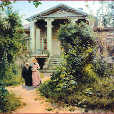 Схема вышивки «Прогулка»