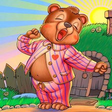 Схема вышивки «Детские картинки "Доброе утро миша"»