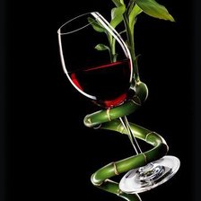 Схема вышивки «бокал вина»