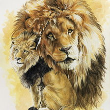 Схема вышивки «Серия "Большие кошки"»