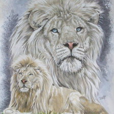 Схема вышивки «Серия "Большие кошки"»