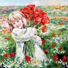 Схема вышивки «Букет для мамы»