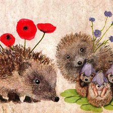 Схема вышивки «Ёжики»