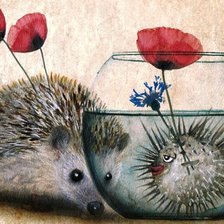 Схема вышивки «Необычное знакомство»