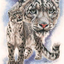 Схема вышивки «Серия "Большие кошки"»