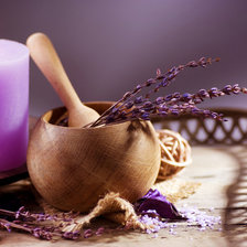 Схема вышивки «Лавандовая свеча»