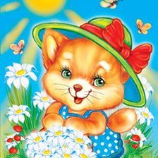 Схема вышивки «Кошечка»