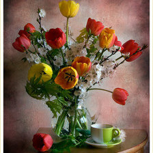 Схема вышивки «цветы»