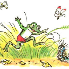 Схема вышивки «лягушонок»