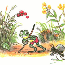 Схема вышивки «лягушонок»