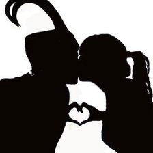 Схема вышивки «Локи и девушка»