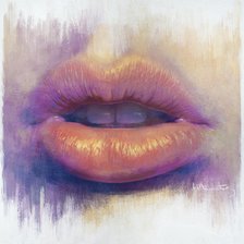 Схема вышивки «Губы»