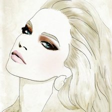 Схема вышивки «Девушка»