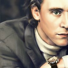 Схема вышивки «Том Хиддлстон»